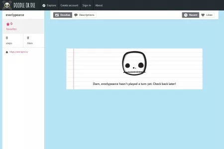 Screenshot of everlypearce on Doodle or Die