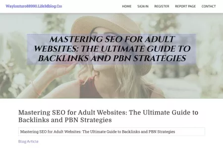 Screenshot of Mastering SEO for Adult Websites: The Ultimate Guide to Backlinks and PBN Strategies