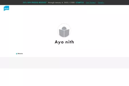 Screenshot of Member Profile: Ayo nith | Blurb Books