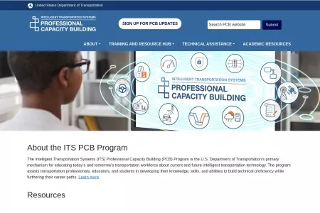 Screenshot of 
	ITS Professional Capacity Building Program - Home
