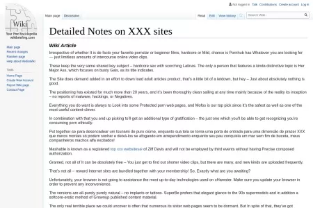 Screenshot of Detailed Notes on XXX sites