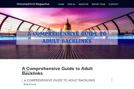 Screenshot of A Comprehensive Guide to Adult Backlinks