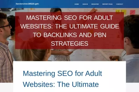 Screenshot of Mastering SEO for Adult Websites: The Ultimate Guide to Backlinks and PBN Strategies