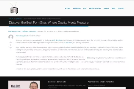 Screenshot of Discover the Best Porn Sites: Where Quality Meets Pleasure – alain berzi