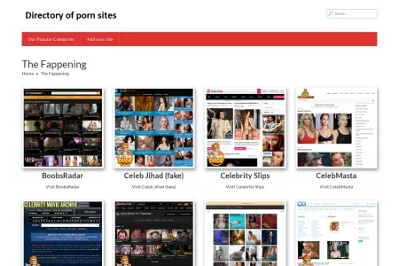 Screenshot of The Fappening – The Best Porn Sites List