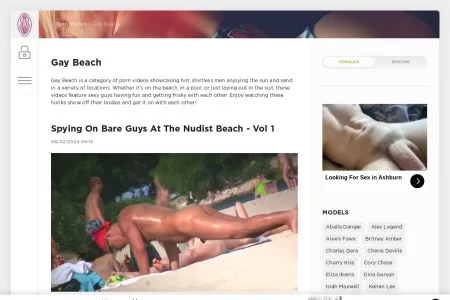 Screenshot of Gay Beach Porn Videos: Enjoy Hot Guys at the Beach