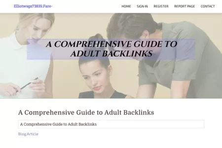 Screenshot of A Comprehensive Guide to Adult Backlinks