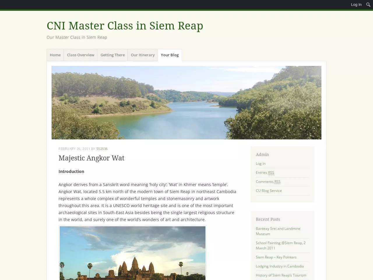 Screenshot of Majestic Angkor Wat | CNI Master Class in Siem Reap