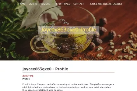 Screenshot of New blog joycex863qxe0.azzablog.com - profile