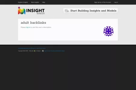 Screenshot of adult backlinks | Insight Maker