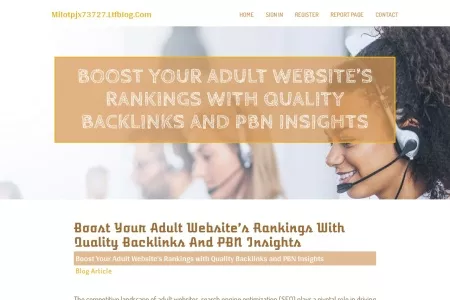 Screenshot of Boost Your Adult Website’s Rankings with Quality Backlinks and PBN Insights