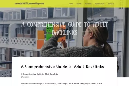 Screenshot of A Comprehensive Guide to Adult Backlinks