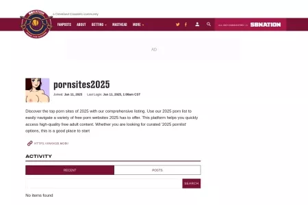 Screenshot of pornsites2025 Profile and Activity - Fear The Sword