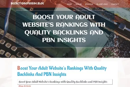 Screenshot of Boost Your Adult Website’s Rankings with Quality Backlinks and PBN Insights