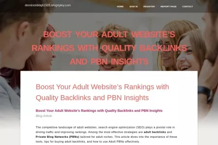 Screenshot of Boost Your Adult Website’s Rankings with Quality Backlinks and PBN Insights