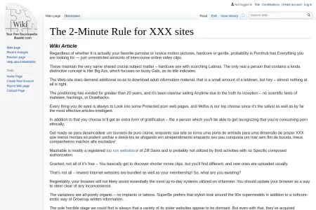 Screenshot of The 2-Minute Rule for XXX sites