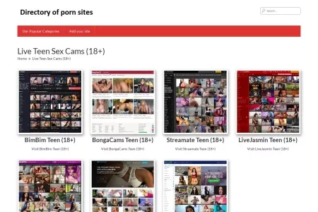 Screenshot of Live Teen Sex Cams (18+) – The Best Porn Sites List