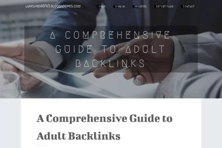 Screenshot of A Comprehensive Guide to Adult Backlinks