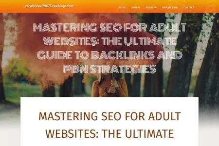 Screenshot of Mastering SEO for Adult Websites: The Ultimate Guide to Backlinks and PBN Strategies