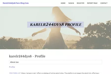 Screenshot of New blog karelr244dys8.fare-blog.com - profile