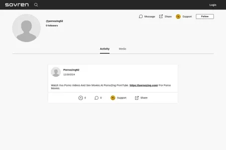 Screenshot of Pornozing52's profile - Users - sovren.media