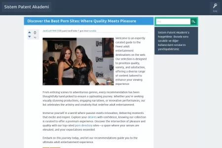 Screenshot of Discover the Best Porn Sites: Where Quality Meets Pleasure - Sistem Patent Akademi