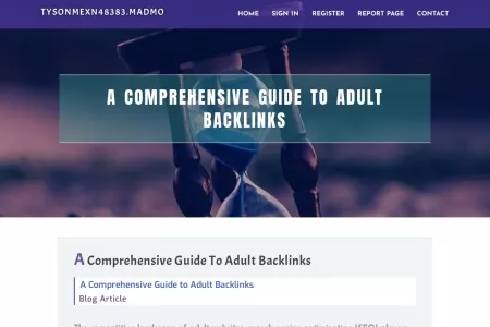 Screenshot of A Comprehensive Guide to Adult Backlinks