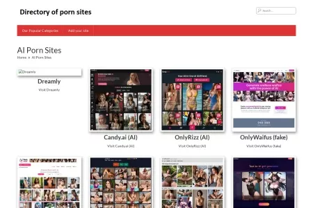 Screenshot of AI Porn Sites – The Best Porn Sites List