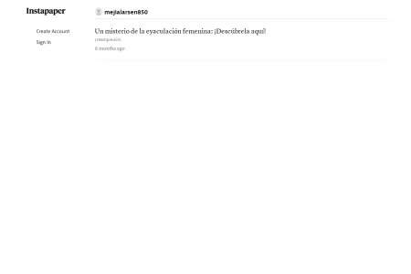 Screenshot of Instapaper