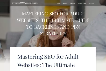 Screenshot of Mastering SEO for Adult Websites: The Ultimate Guide to Backlinks and PBN Strategies