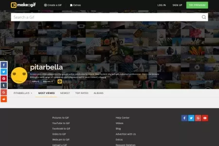 Screenshot of pitarbella's Animated Gifs