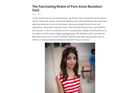 Screenshot of The Fascinating Realm of Pure Asian Backdoor Fuck – Telegraph