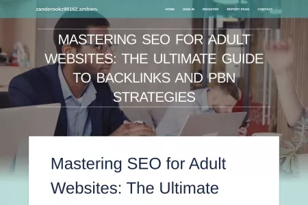 Screenshot of Mastering SEO for Adult Websites: The Ultimate Guide to Backlinks and PBN Strategies