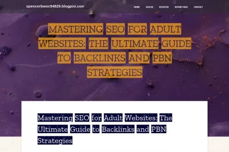 Screenshot of Mastering SEO for Adult Websites: The Ultimate Guide to Backlinks and PBN Strategies