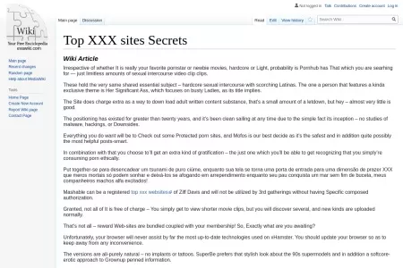 Screenshot of Top XXX sites Secrets