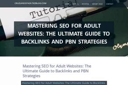 Screenshot of Mastering SEO for Adult Websites: The Ultimate Guide to Backlinks and PBN Strategies