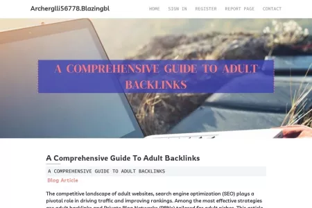 Screenshot of A Comprehensive Guide to Adult Backlinks