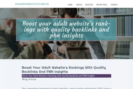 Screenshot of Boost Your Adult Website’s Rankings with Quality Backlinks and PBN Insights