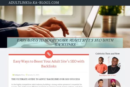 Screenshot of Easy Ways to Boost Your Adult Site's SEO with Backlinks