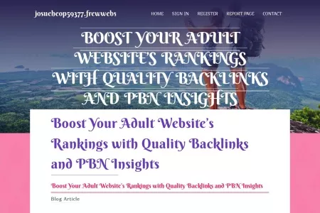 Screenshot of Boost Your Adult Website’s Rankings with Quality Backlinks and PBN Insights