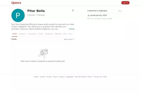 Screenshot of Pitar Bella - Quora